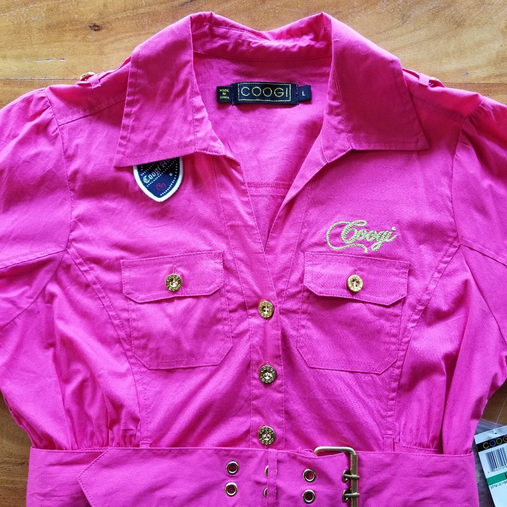 COOGI Shirt Size Large Pink - Picture 2 of 11